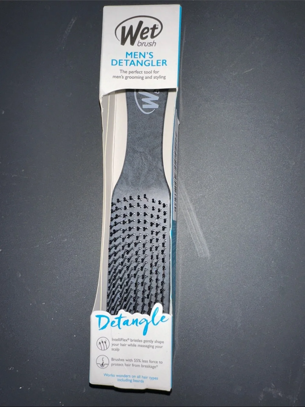 Wet Brush Men's Detangler Hair Brush - Black